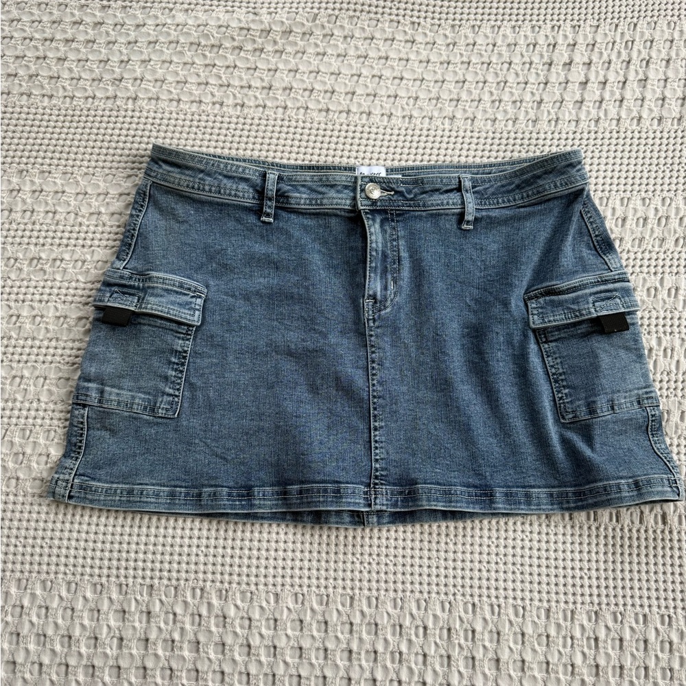 Princess Polly denim mini skirt